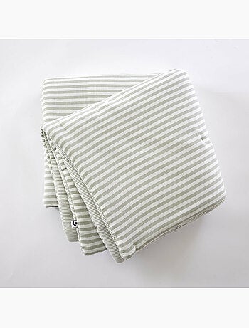 Pie de cama reversible gasa de algodón tejida teñida livia