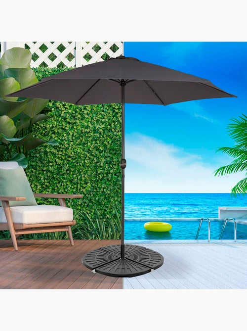 Pie parasol rellenable redondo 4 piezas Aktive Garden 48x48x7,5 cm - Kiabi