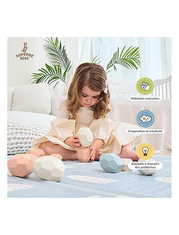 Piedras para apilar en equilibrio - Juego educativo | SUPERBE BEBE