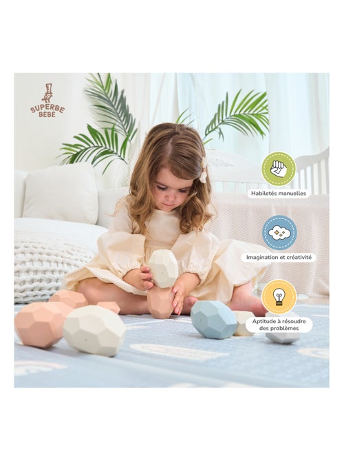 Piedras para apilar en equilibrio - Juego educativo | SUPERBE BEBE - Kiabi Piedras para apilar en equilibrio - Juego educativo | SUPERBE BEBE - Kiabi