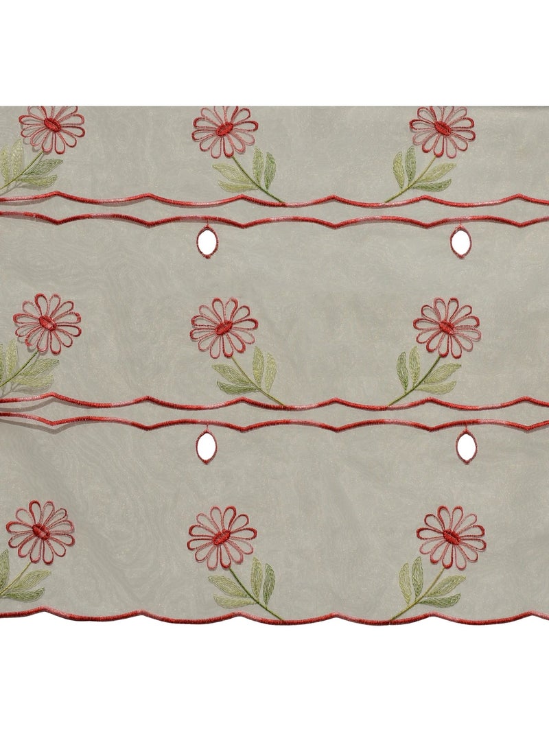 Pieza modular bordada con motivos florales Beige - Kiabi