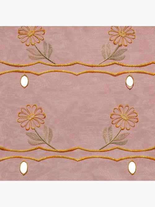Pieza modular bordada con motivos florales - Kiabi