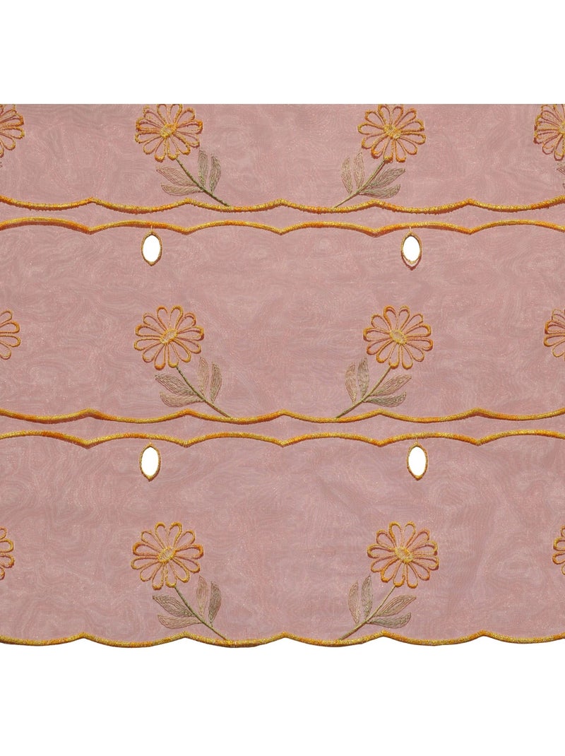 Pieza modular bordada con motivos florales Burdeos - Kiabi