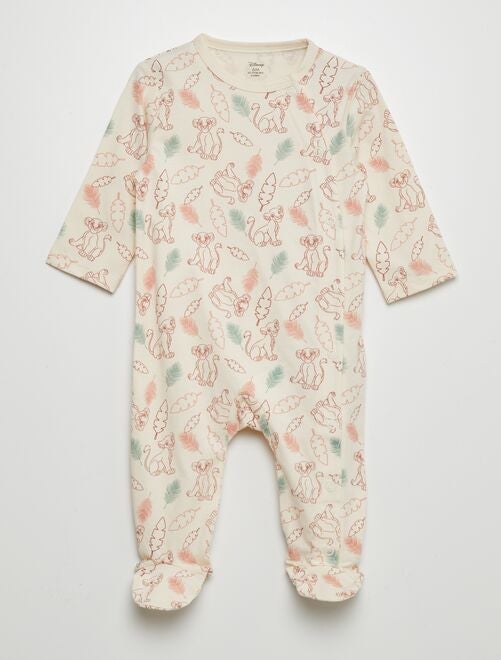 Pijama 1 pieza estampado 'Simba y Nala' - Kiabi