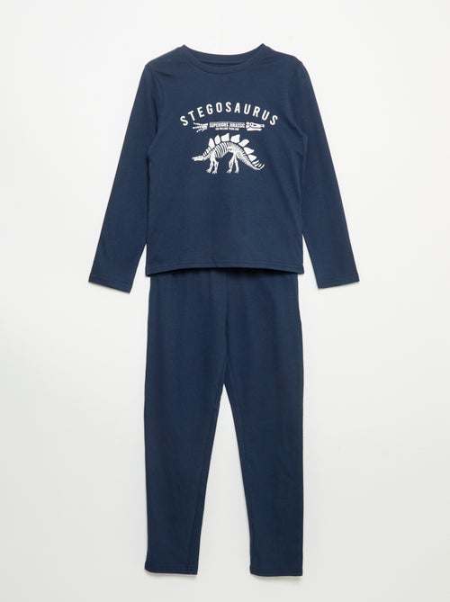 Pijama 2 piezas - Camiseta de manga larga + pantalón - Kiabi