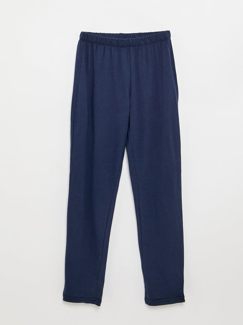 Pijama 2 piezas - Camiseta de manga larga + pantalón - Kiabi