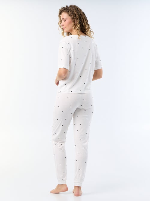Pijama 2 piezas - camiseta + pantalón - Kiabi