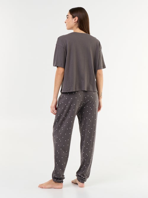Pijama 2 piezas - camiseta + pantalón - Kiabi Pijama 2 piezas - camiseta + pantalón - Kiabi