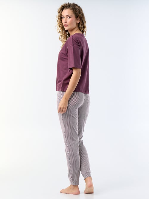 Pijama 2 piezas - camiseta + pantalón - Kiabi Pijama 2 piezas - camiseta + pantalón - Kiabi
