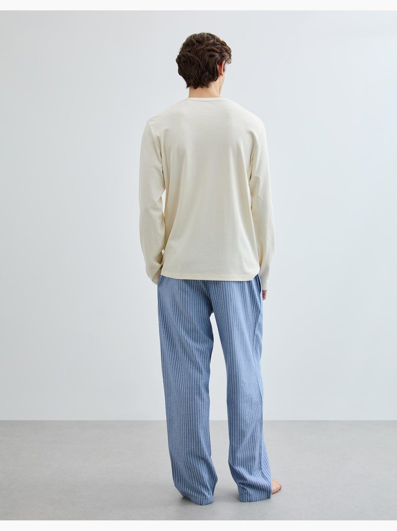 Pijama a rayas, MO Fashion Blanco - Kiabi