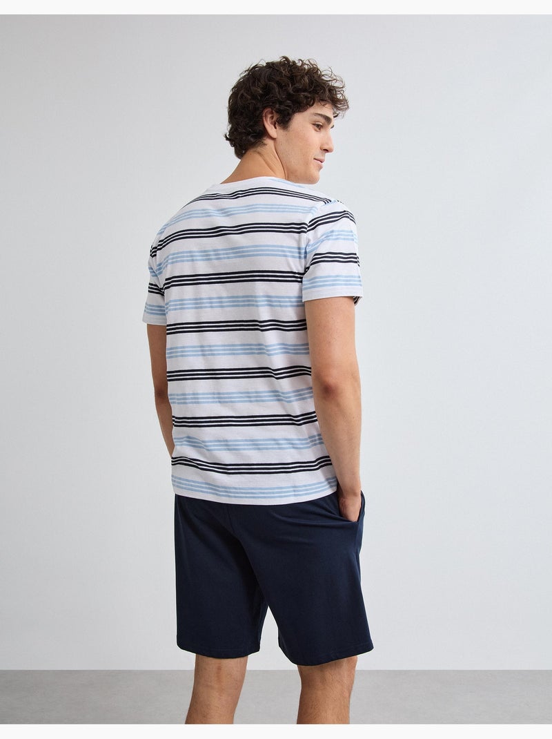 Pijama a rayas, MO Fashion Blanco - Kiabi