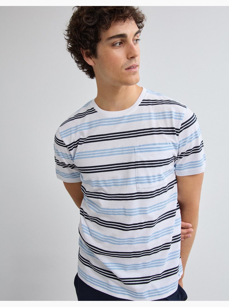 Pijama a rayas, MO Fashion Blanco - Kiabi