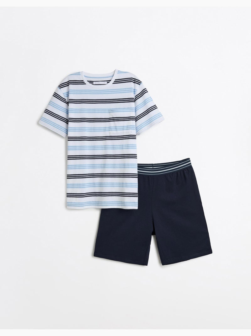 Pijama a rayas, MO Fashion Blanco - Kiabi