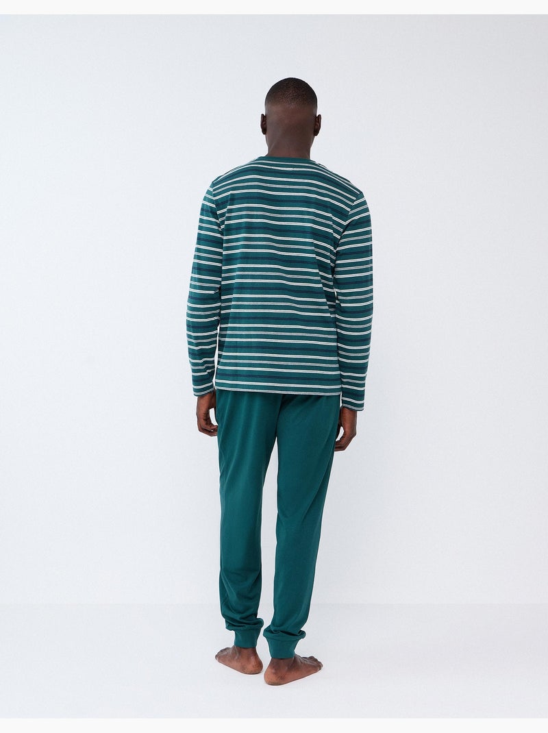 Pijama a rayas, mo fashion Verde - Kiabi
