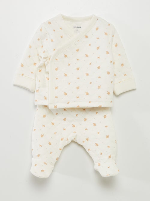 Pijama acolchado de 2 piezas - Kiabi