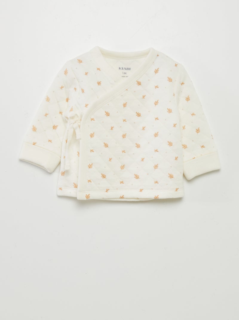 Pijama acolchado de 2 piezas BLANCO - Kiabi