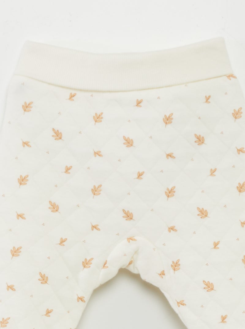 Pijama acolchado de 2 piezas BLANCO - Kiabi