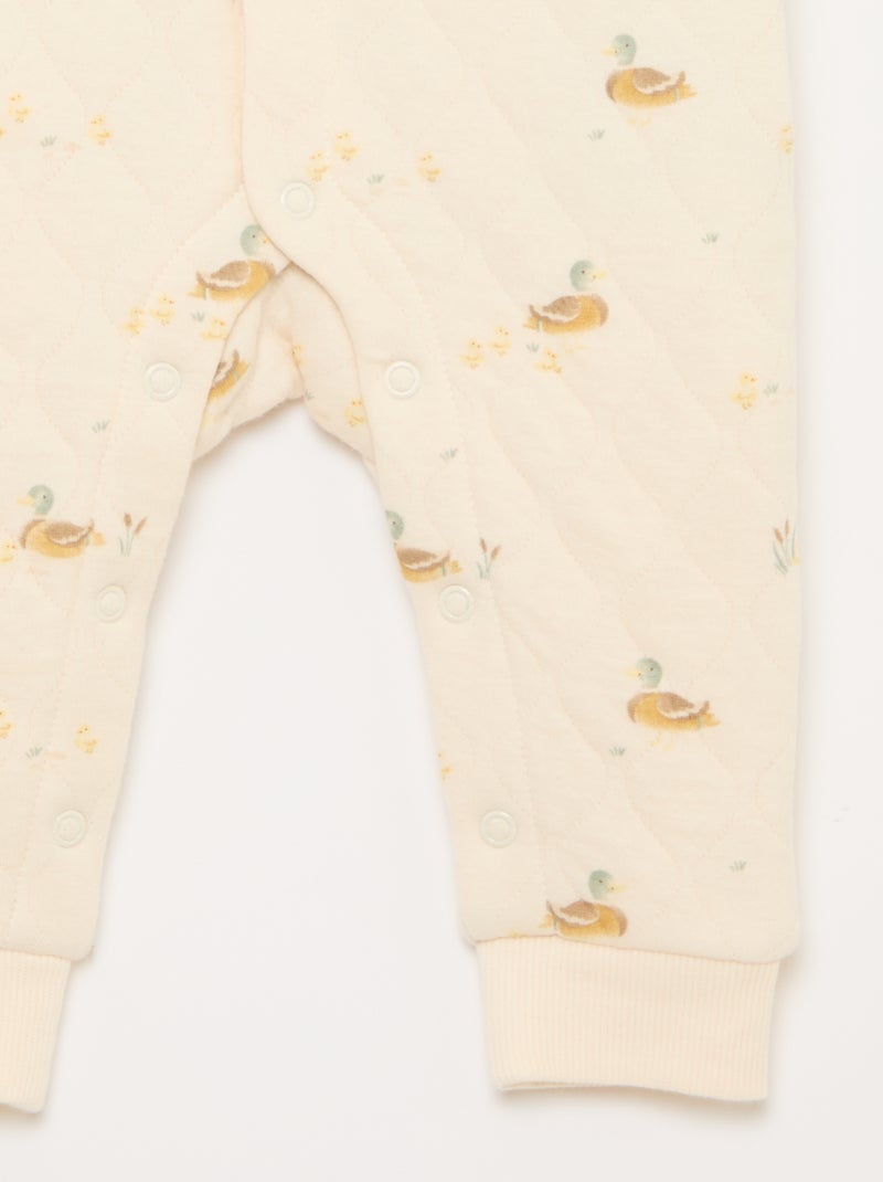 Pijama acolchado sin pies Blanco - Kiabi