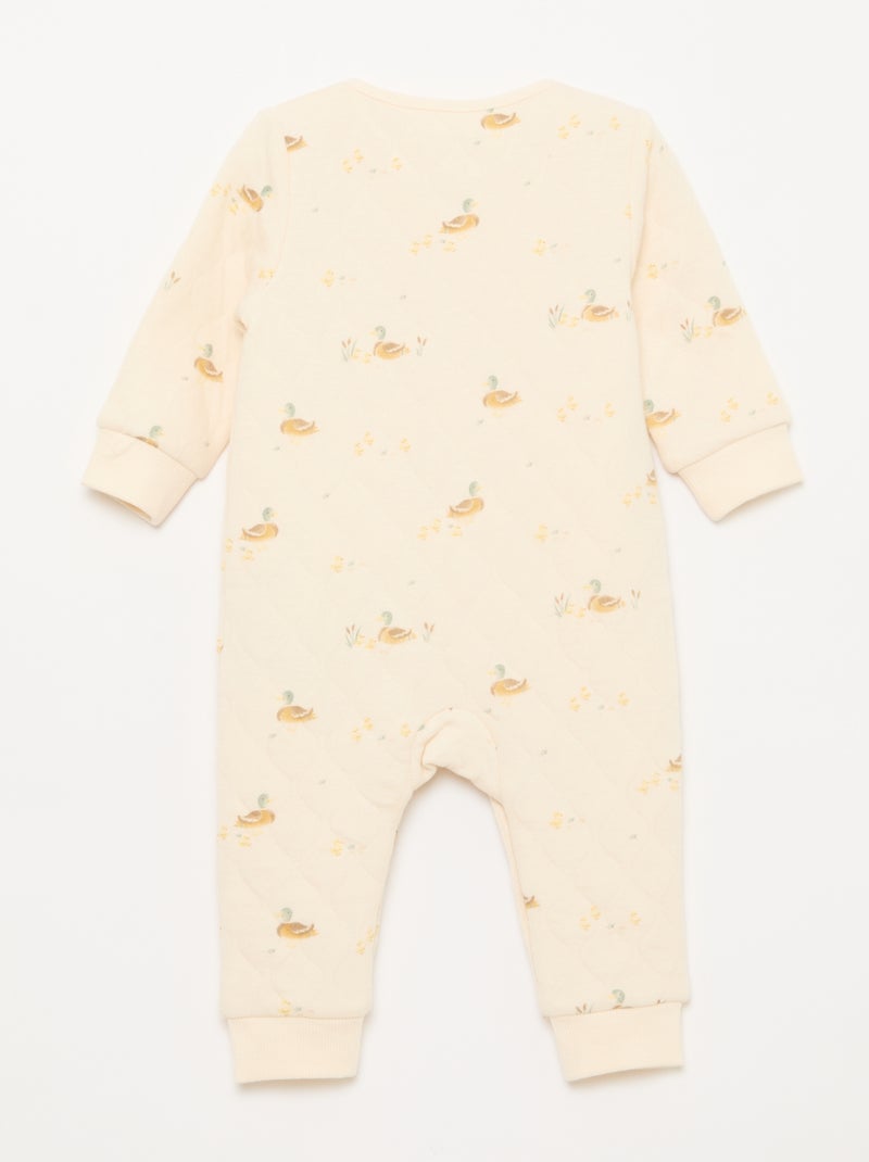 Pijama acolchado sin pies Blanco - Kiabi