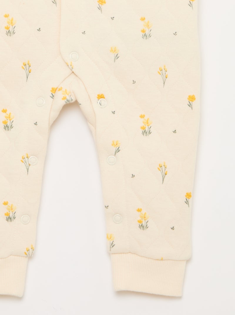 Pijama acolchado sin pies Blanco - Kiabi