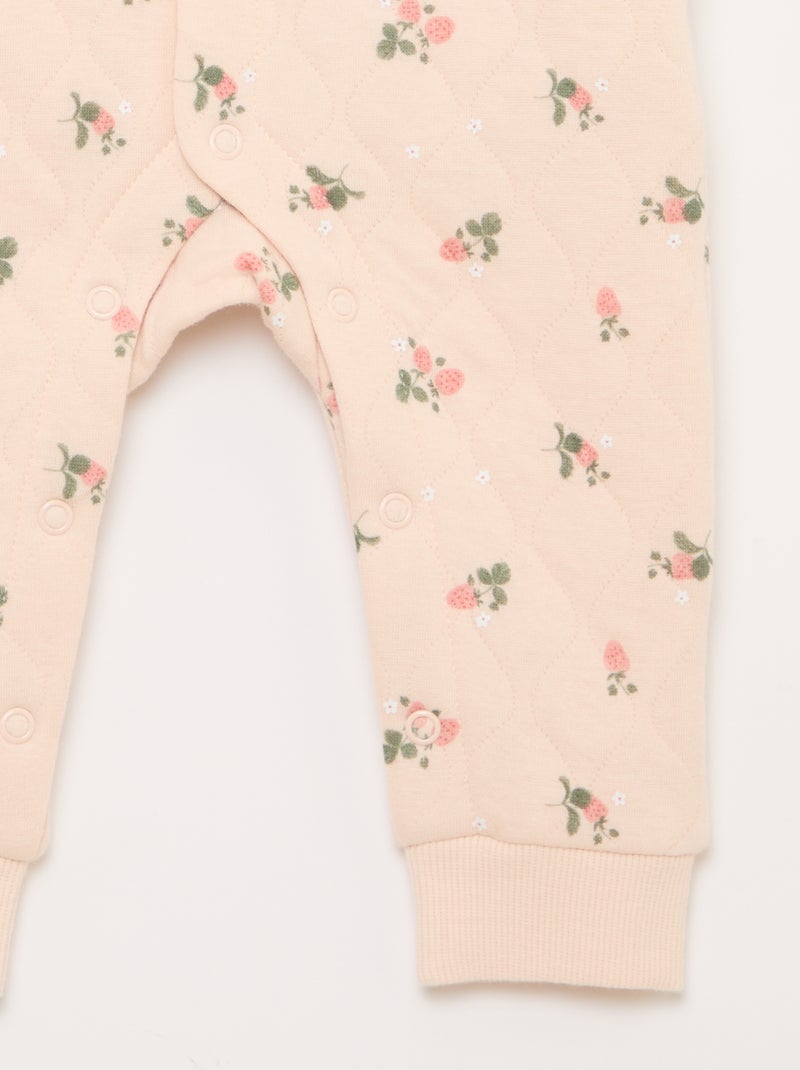 Pijama acolchado sin pies Rosa - Kiabi