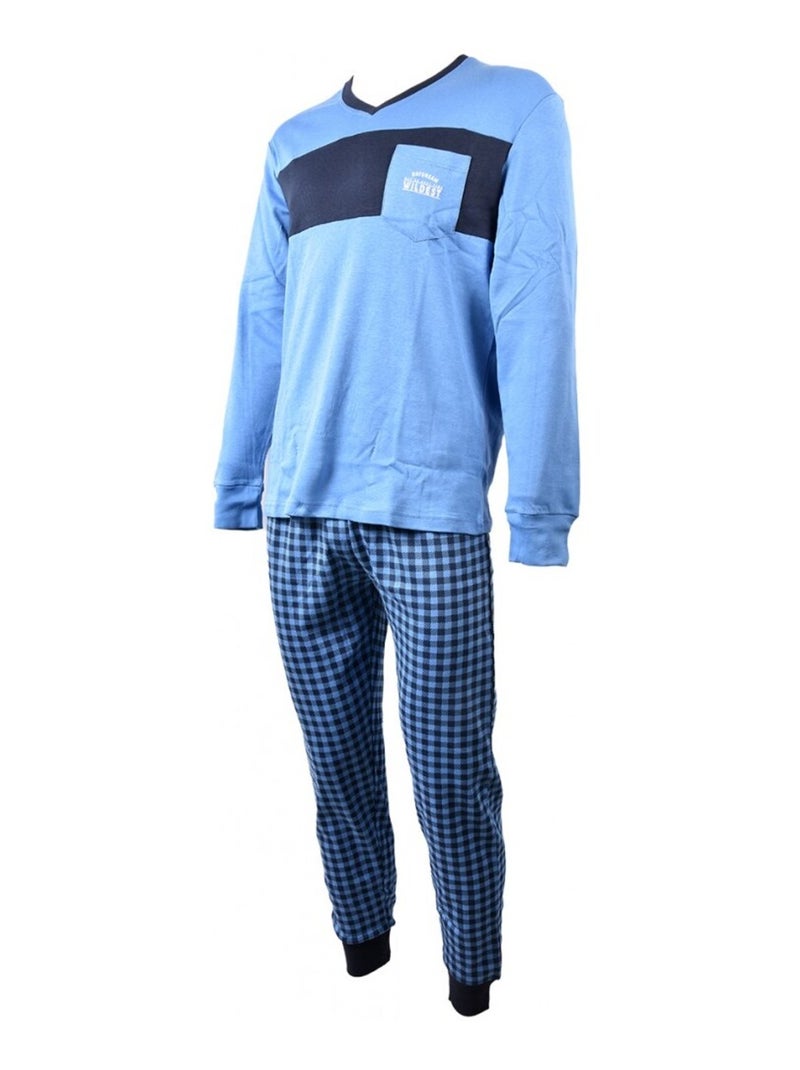 Pijama ALGODÓN Azul - Kiabi
