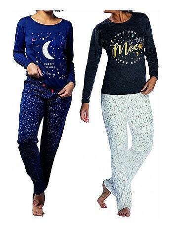 Pijama algodón mujer MELISSA BROWN - Pack de 2