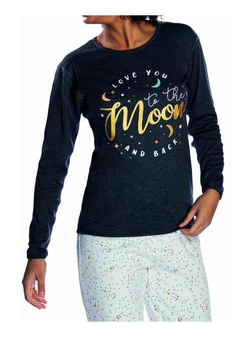 Pijama algodón mujer MELISSA BROWN - Kiabi Pijama algodón mujer MELISSA BROWN - Kiabi