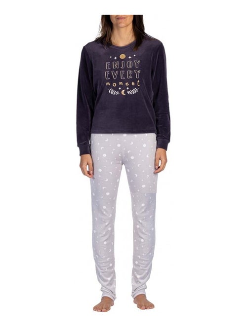 Pijama algodón mujer MELISSA BROWN - Kiabi Pijama algodón mujer MELISSA BROWN - Kiabi