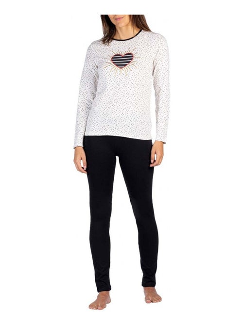 Pijama algodón mujer MELISSA BROWN - Kiabi Pijama algodón mujer MELISSA BROWN - Kiabi