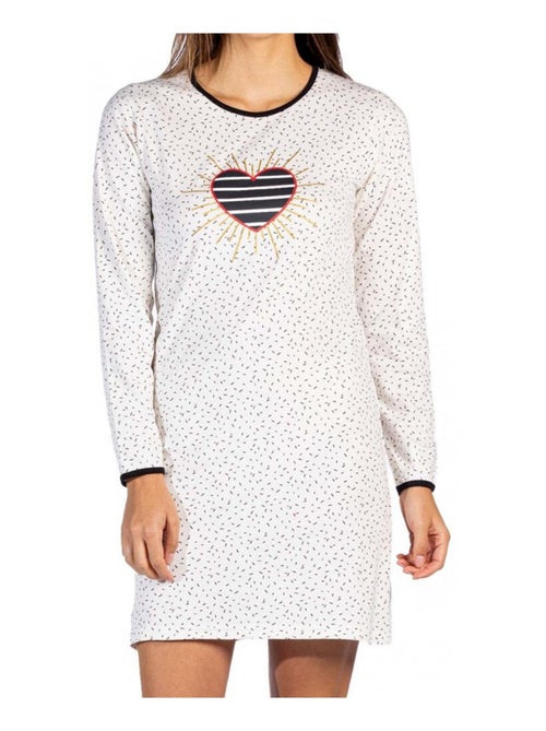 Pijama algodón mujer MELISSA BROWN - Kiabi Pijama algodón mujer MELISSA BROWN - Kiabi