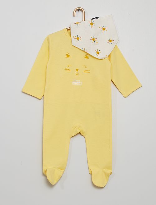 pijama amarillo bebe
