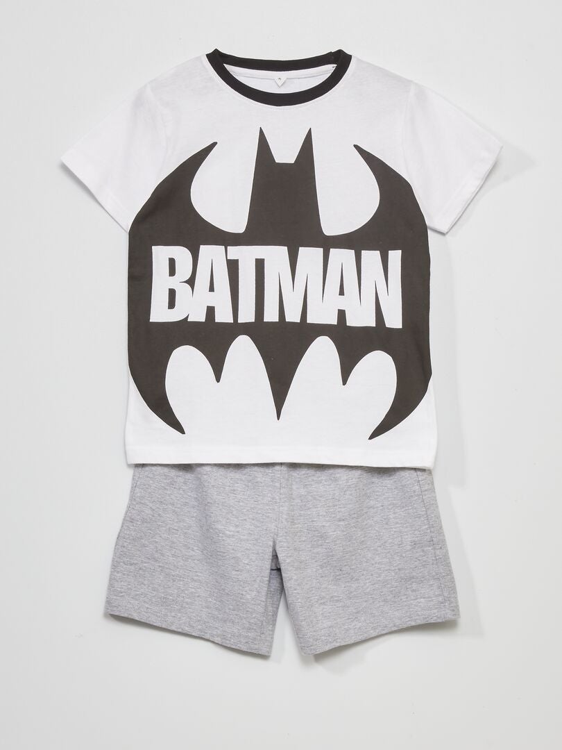 Pijama 'Batman'  - 2 piezas blanco/gris - Kiabi