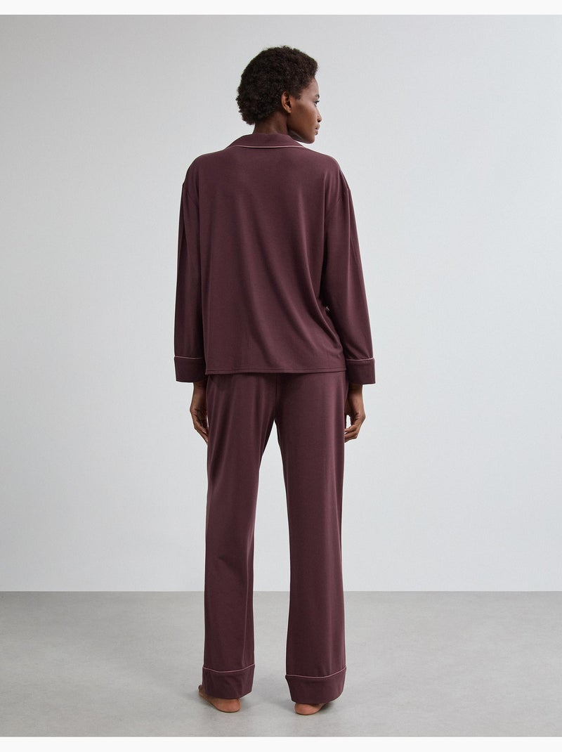 Pijama camisa, mo fashion Marrón - Kiabi