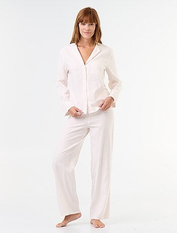 Pijama camisa + pantalón estampado - 2 piezas