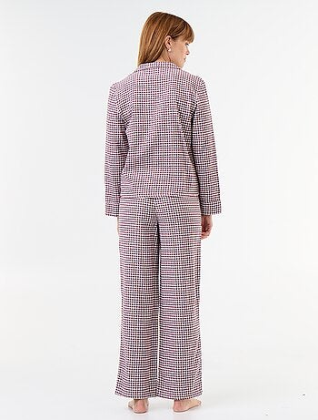 Pijama camisa + pantalón estampado - 2 piezas