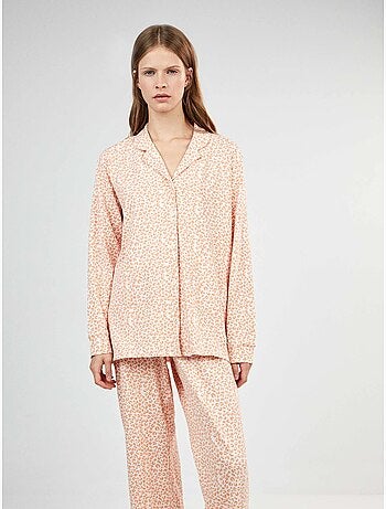 Pijama camisero sex and the city animal print