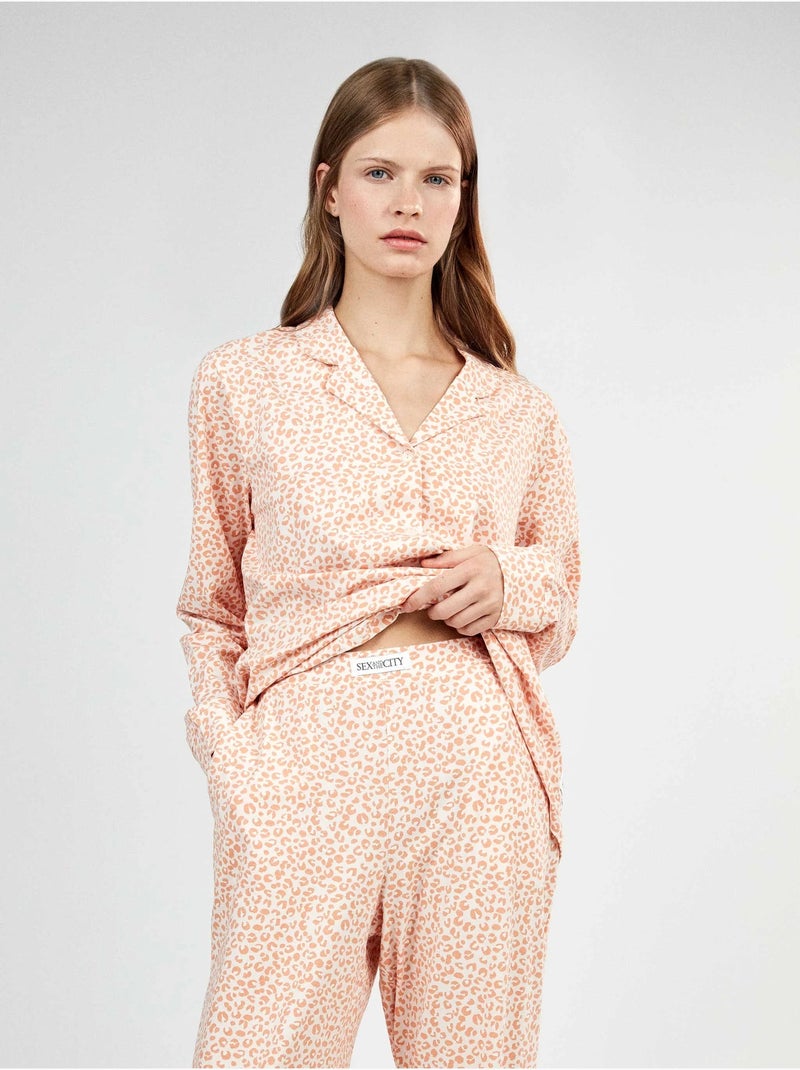Pijama camisero sex and the city animal print Multicolor - Kiabi