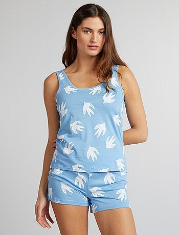 Pijama camiseta de tirantes + short - 2 piezas