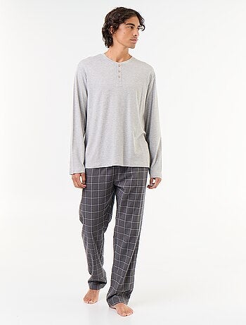 Pijama camiseta + pantalón de franela - 2 piezas