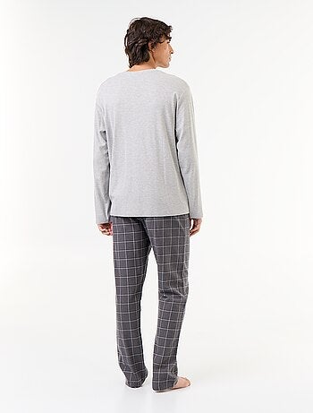Pijama camiseta + pantalón de franela - 2 piezas