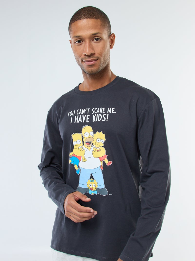 Pijama camiseta + pantalón 'The Simpsons' - 2 piezas Negro - Kiabi
