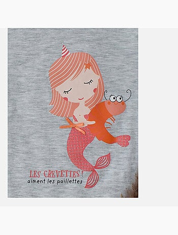 Pijama capri de jersey DOO&BO 'Glittery Shrimp'