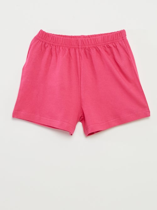 Pijama con camiseta con volantes + pantalón corto - 2 piezas - Kiabi Pijama con camiseta con volantes + pantalón corto - 2 piezas - Kiabi