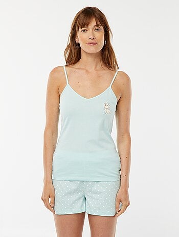 Pijama con camiseta de tirantes + pantalón corto 'Winnie' - 2 piezas
