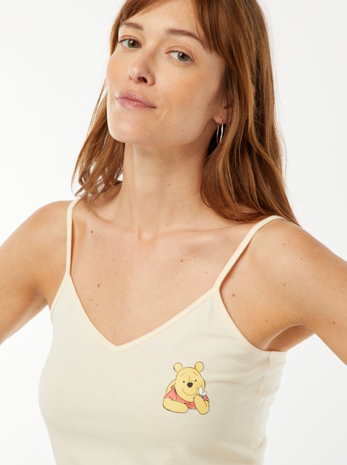 Pijama con camiseta de tirantes + pantalón corto 'Winnie' - 2 piezas - Kiabi