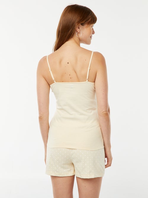 Pijama con camiseta de tirantes + pantalón corto 'Winnie' - 2 piezas - Kiabi