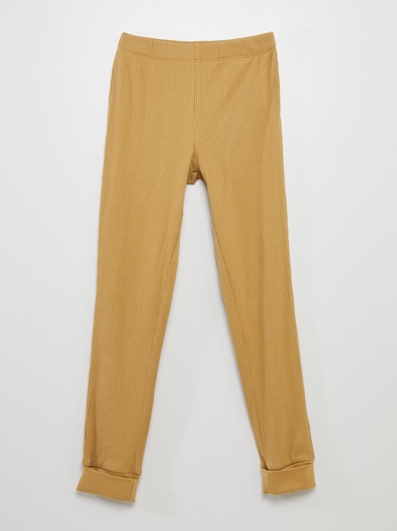 Pijama con camiseta + pantalón - 2 piezas MARRON - Kiabi