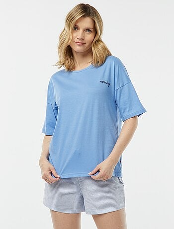 Pijama con camiseta + pantalón corto 'Dodo'
