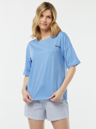 Pijama con camiseta + pantalón corto 'Dodo'